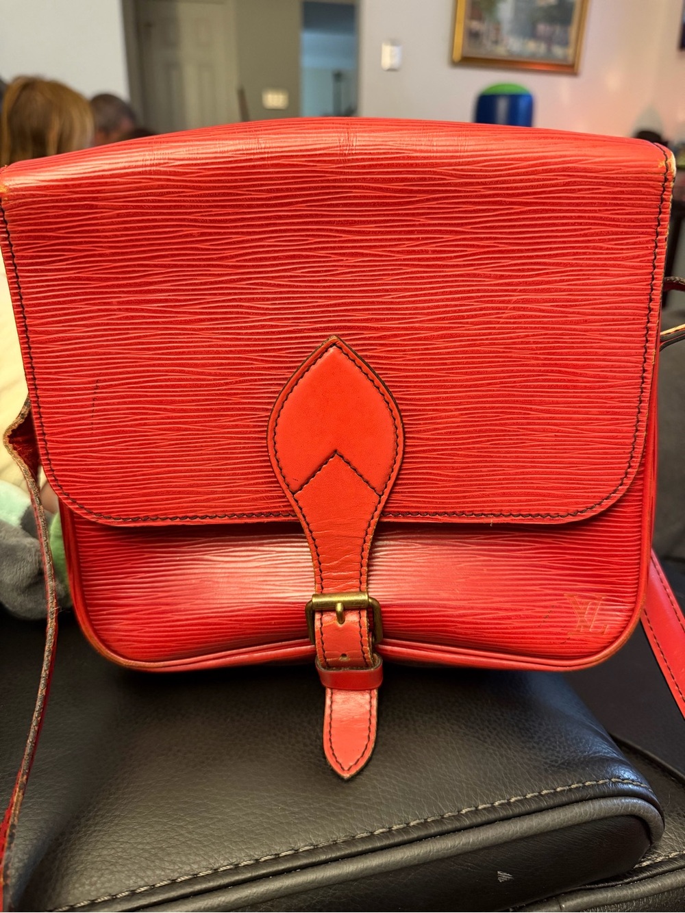 Vintage Louis Vuitton Red Epi Leather Crossbody Bag